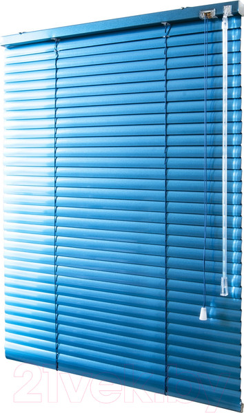 Изображение товара Жалюзи горизонтальные АС МАРТ 67 130x160 (синий металлик)