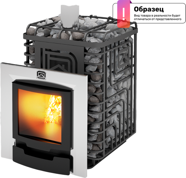 Изображение товара Печь-каменка Теплодар Сибирский Утес 20 ЛП Профи Панорама (без дверцы)