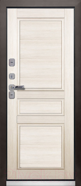 Изображение товара Входная дверь Промет Винтер-100 Дуб беленый/антик медь  (88x206, левая)