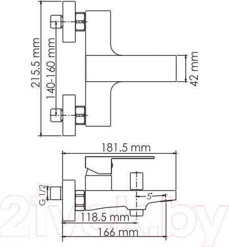 Изображение товара Смеситель Wasserkraft Abens 2001