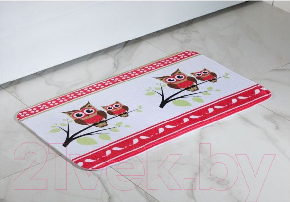 Изображение товара Коврик для ванной Aquanet 202339 (совы)