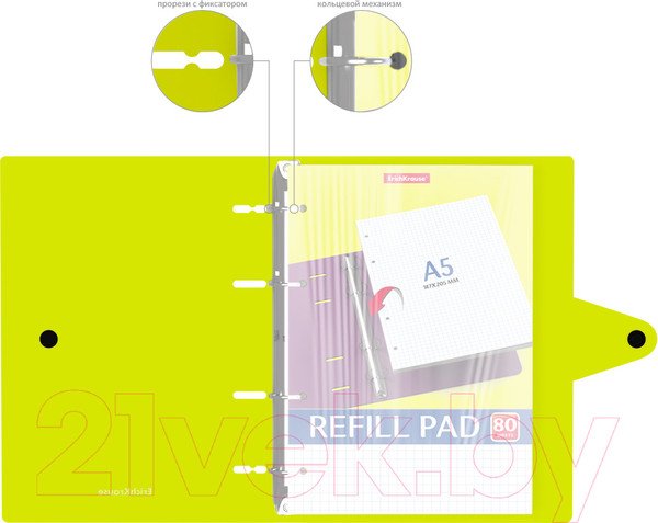 Изображение товара Тетрадь Erich Krause Neon / 50653 (80л)