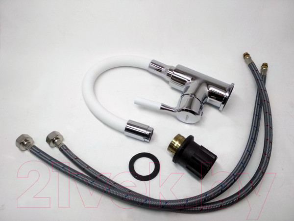 Изображение товара Смеситель Ledeme L1399-3 (белый)