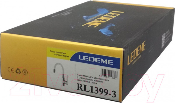 Изображение товара Смеситель Ledeme L1399-3 (белый)