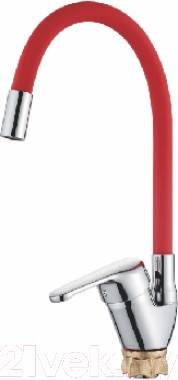 Изображение товара Смеситель Ledeme L4132-1 (красный)