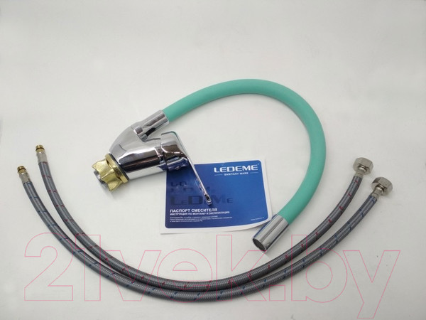 Изображение товара Смеситель Ledeme L4132-11 (бирюзовый)