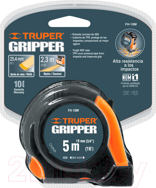 Изображение товара Рулетка Truper FH-5M (14578)