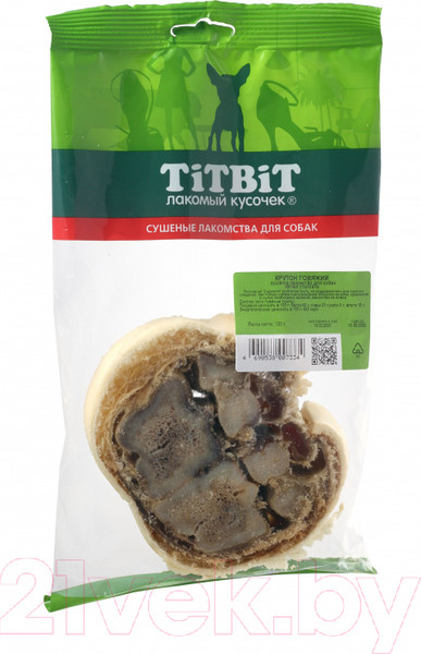 Изображение товара Лакомство для собак TiTBiT Крутон говяжий / 7334