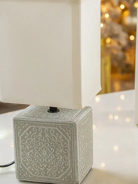 Изображение товара Прикроватная лампа Лючия Пьемонт 505 (серо-белый/белый)