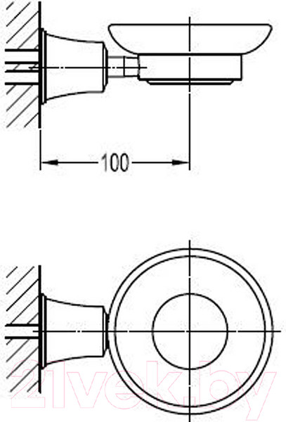 Изображение товара Мыльница Cezares Maxima CZR-F-8987