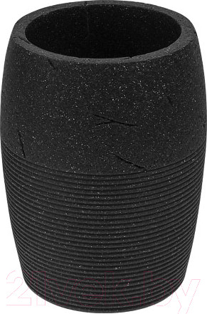 Изображение товара Стакан для зубной щетки и пасты Perfecto Linea 35-005033 (черный)