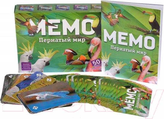 Изображение товара Настольная игра Нескучные игры Мемо Пернатый мир / 7952