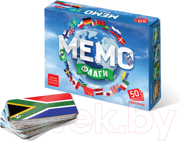 Изображение товара Настольная игра Нескучные игры Мемо Флаги / 7890