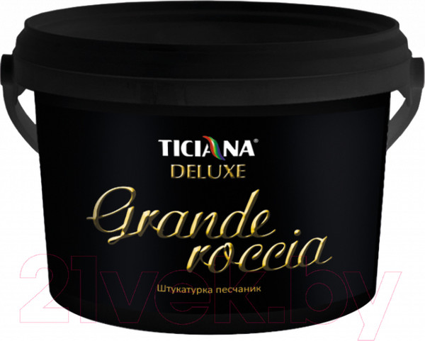 Изображение товара Штукатурка готовая декоративная Ticiana Deluxe Grande Roccia Песчаник (900мл)