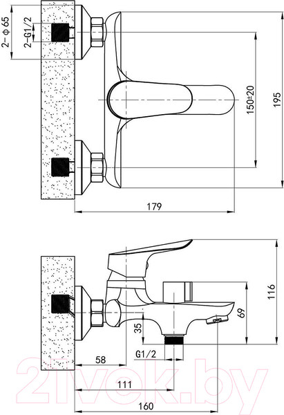 Изображение товара Смеситель Esko Rio 54