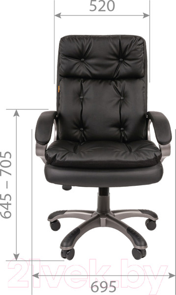 Изображение товара Кресло офисное Chairman 442 (экопремиум черный)