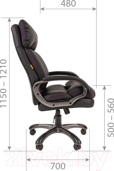 Изображение товара Кресло офисное Chairman 505 (экопремиум черный)