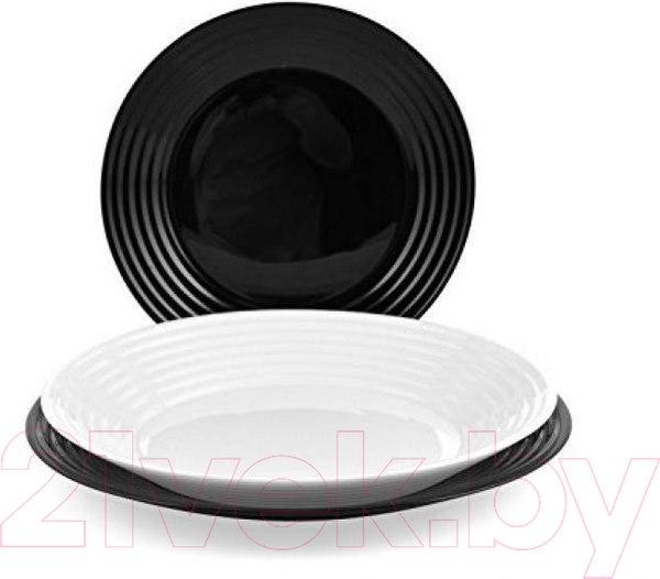 Изображение товара Набор тарелок Luminarc Harena Black/White N1518
