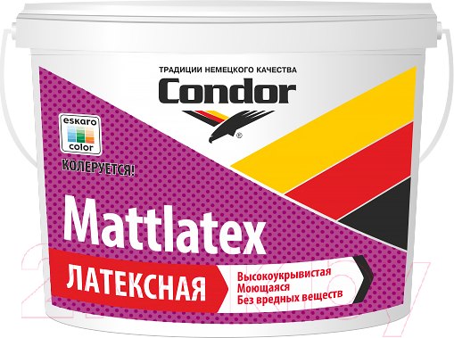 Изображение товара Краска CONDOR ВД Mattlatex (15кг, белый)