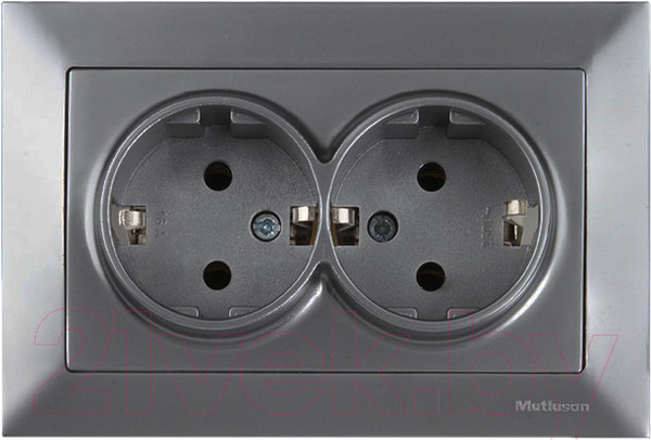 Изображение товара Розетка Mutlusan Daria 2120 202 0295 (дымчатый)