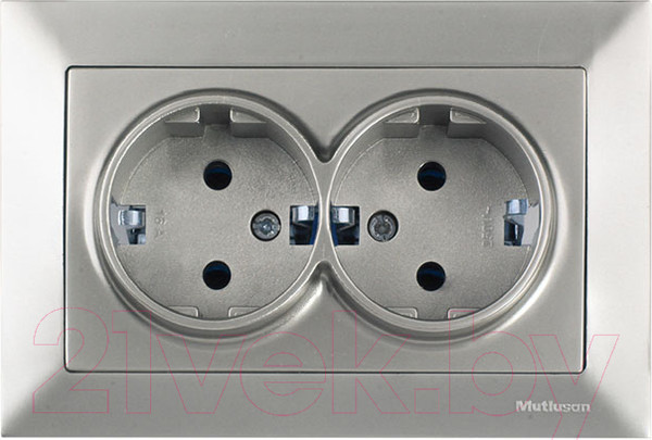 Изображение товара Розетка Mutlusan Daria 2120 202 0283 (титан)