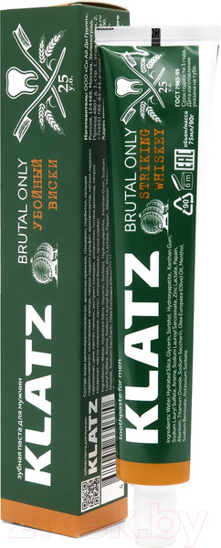 Изображение товара Зубная паста Klatz Brutal Only Убойный виски (75мл)