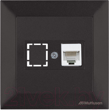 Изображение товара Розетка Mutlusan Daria 2120 136 0184 (черный)