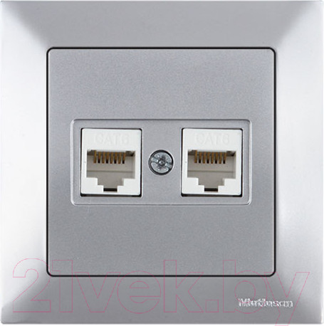 Изображение товара Розетка Mutlusan Daria 2120 141 0182 (серебристый)