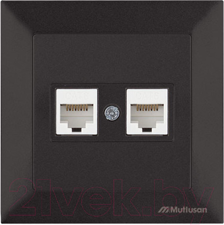 Изображение товара Розетка Mutlusan Daria 2120 141 0184 (черный)