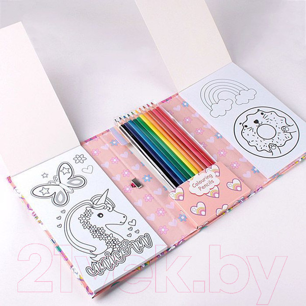 Изображение товара Раскраска Darvish С карандашами / DV-12972