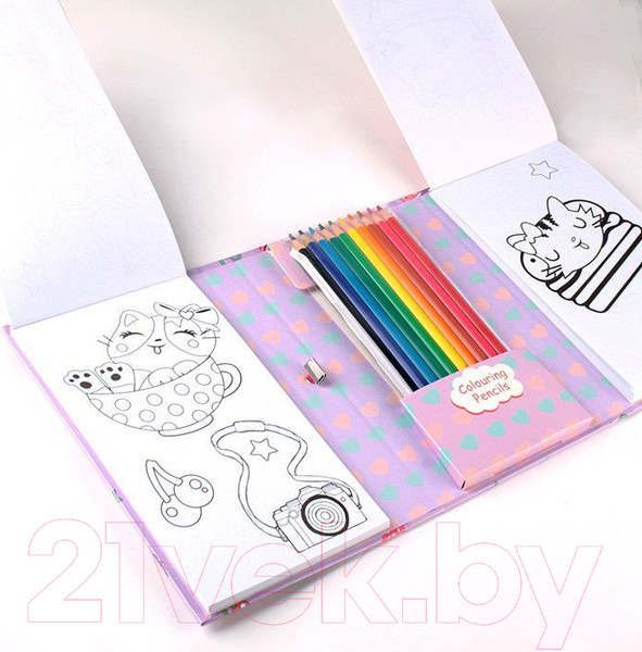 Изображение товара Раскраска Darvish С карандашами / DV-12972