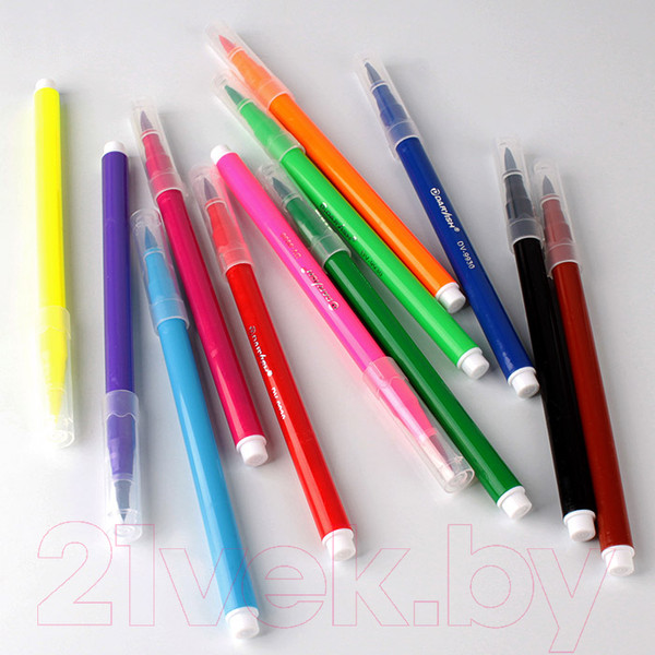 Изображение товара Фломастеры Darvish С мягкой кистью / DV-9930-12 (12шт)