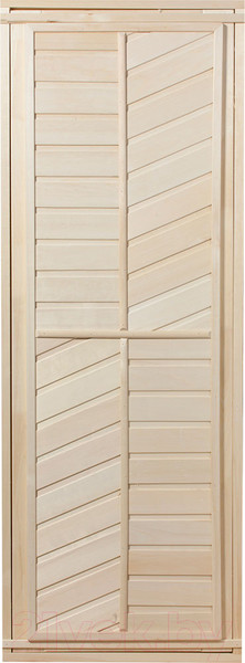 Изображение товара Деревянная дверь для бани Банные Штучки Штучки 32215 (горизонтально-диагональные)