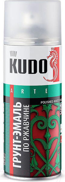 Изображение товара Грунт-эмаль Kudo По ржавчине RAL 8017 / KU-318017 (520мл, шоколадный)