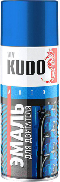 Изображение товара Эмаль автомобильная Kudo Для двигателя (520мл, черный)