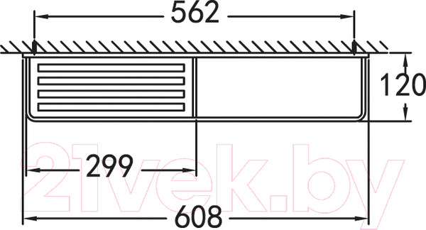 Изображение товара Полка для полотенца Cezares Maxima CZR-F-8916