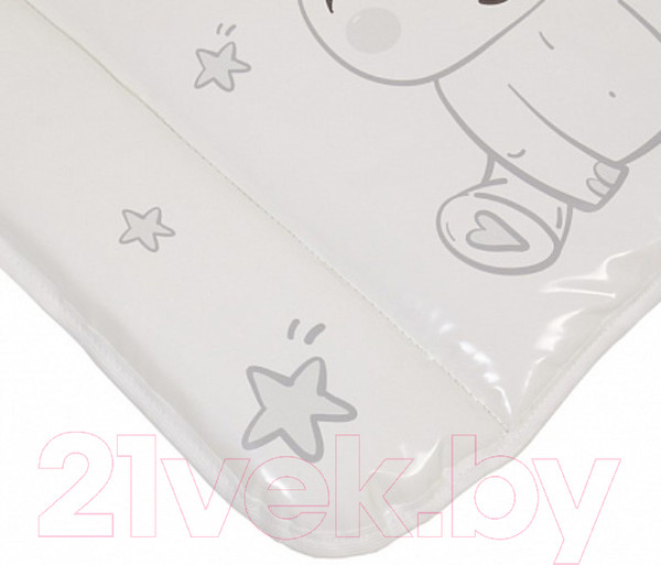 Изображение товара Пеленальный матрас Polini Kids Бегемотик 50x70 / 0002348-3 (серый)