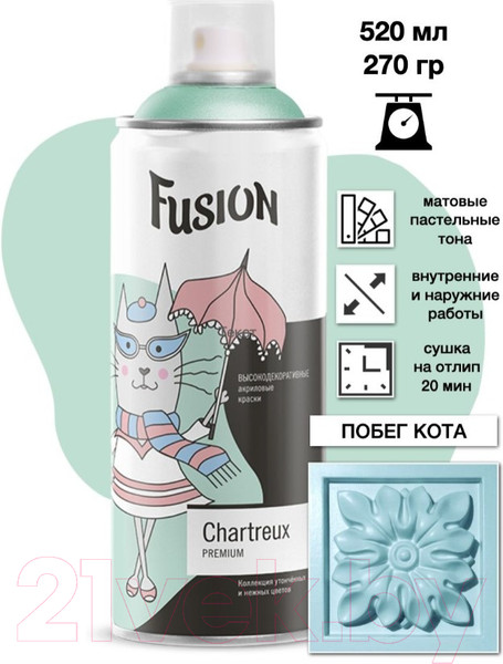 Изображение товара Краска Fusion Chartreux (520мл, побег кота)