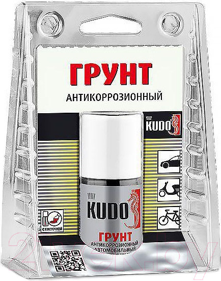 Изображение товара Грунтовка автомобильная Kudo Антикоррозийная Ремонтная (15мл, с кисточкой)