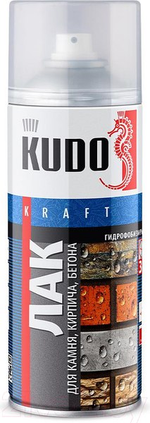 Изображение товара Лак Kudo Гидрофобизирующий для кирпича бетона и камня (520мл)