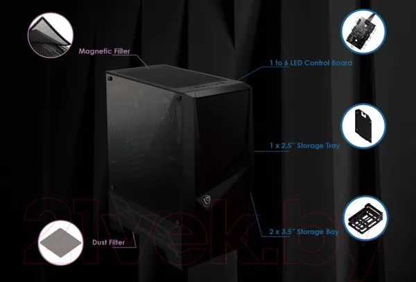 Изображение товара Корпус для компьютера MSI Mag Forge 100R