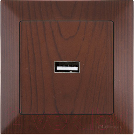 Изображение товара Розетка Mutlusan Daria 2120 448 0157 (орех)
