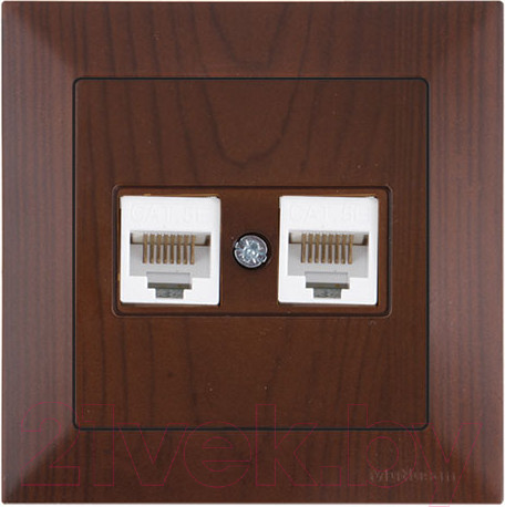 Изображение товара Розетка Mutlusan Daria 2120 138 0157 (орех)