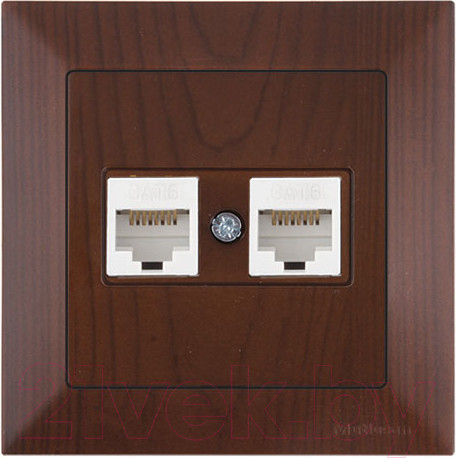 Изображение товара Розетка Mutlusan Daria 2120 141 0157 (орех)