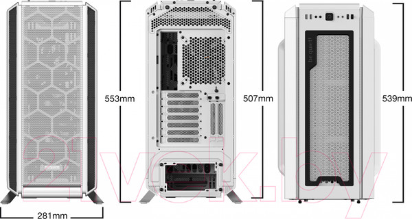 Изображение товара Корпус для компьютера Be quiet! Silent Base 802 Window White EATX (BGW40)