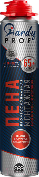 Изображение товара Пена монтажная HARDY 65 Профессиональная Всесезонная (1л)