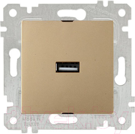 Изображение товара Розетка Mutlusan Rita 2200 448 0180 (золото)