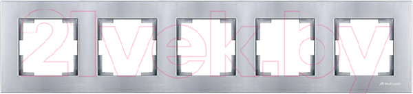 Изображение товара Рамка для выключателей и розеток Mutlusan Rita 2220 800 1582 (серебристый)