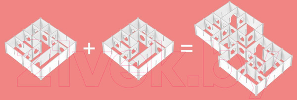 Изображение товара Игровая площадка для грызунов Woody Лабиринт / 06053