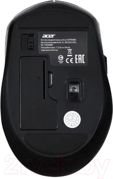 Изображение товара Мышь Acer OMR060 / ZL.MCEEE.00C (черный)